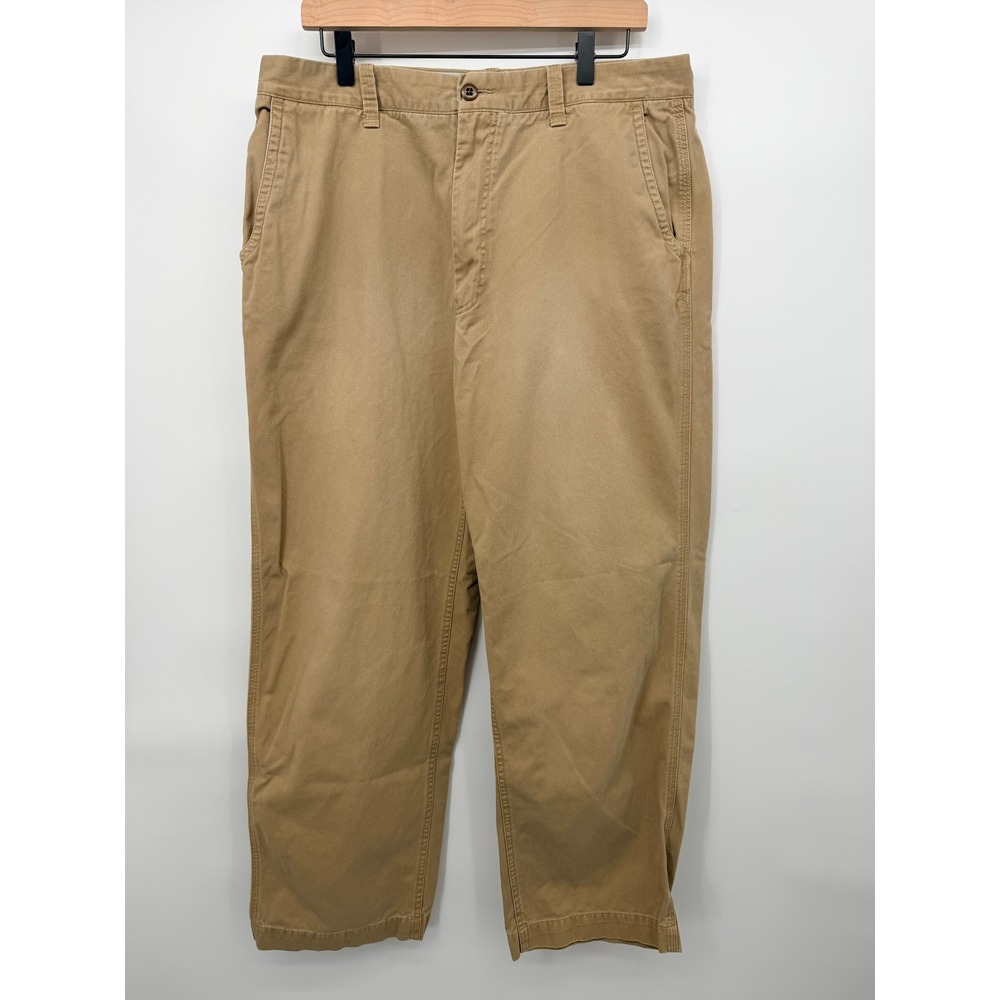 Daniel Cremieux Chino Pants Mens 36x32 Khaki Good Straight Leg Cotton Twill